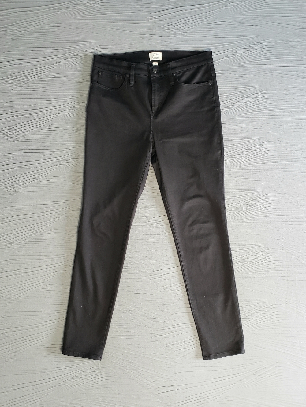 J. CREW Women's Stretchy 9" High-Rise Toothpick Skinny Jeans (30) Black